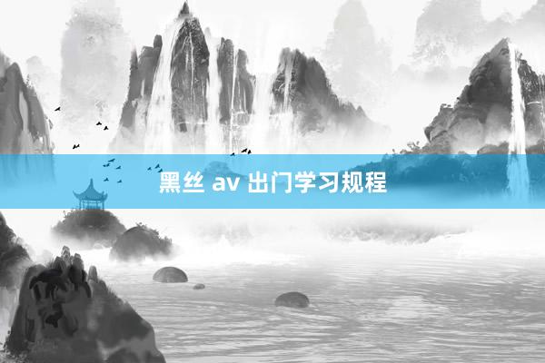 黑丝 av 出门学习规程