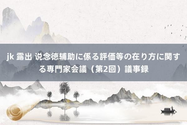 jk 露出 说念徳辅助に係る評価等の在り方に関する専門家会議（第2回）　議事録