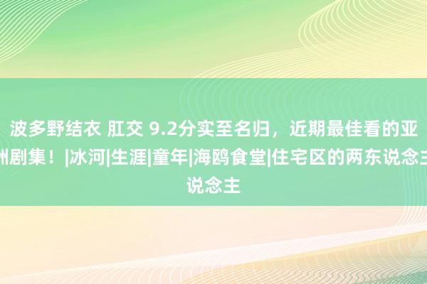 波多野结衣 肛交 9.2分实至名归，近期最佳看的亚洲剧集！|冰河|生涯|童年|海鸥食堂|住宅区的两东说念主