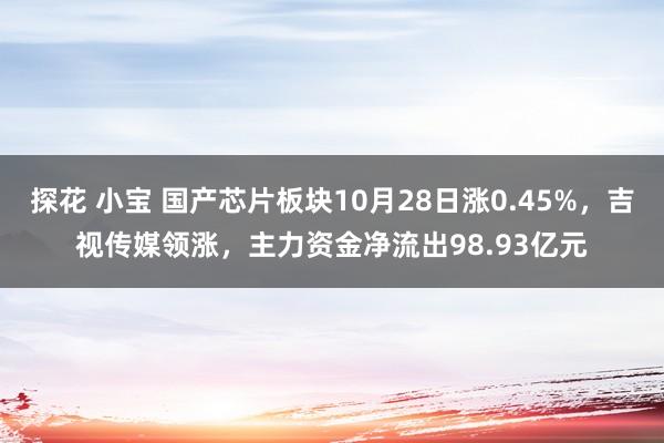 探花 小宝 国产芯片板块10月28日涨0.45%，吉视传媒领涨，主力资金净流出98.93亿元