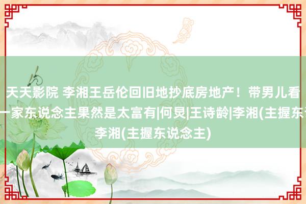 天天影院 李湘王岳伦回旧地抄底房地产！带男儿看房，这一家东说念主果然是太富有|何炅|王诗龄|李湘(主握东说念主)